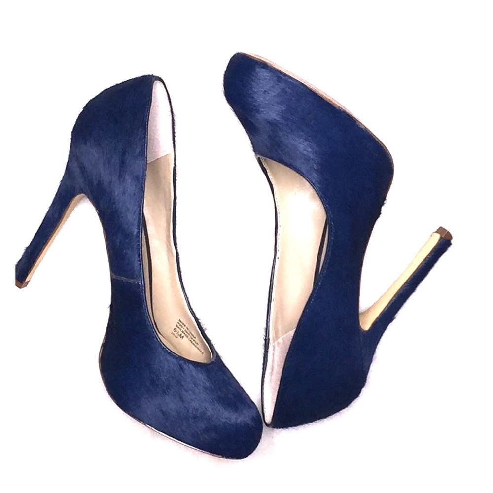 INC Lilly Pony Hair Heels, size 6.5
